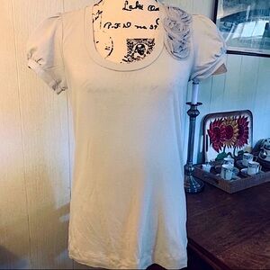 Geri C. New York Rag Rose Dove Gray Tee